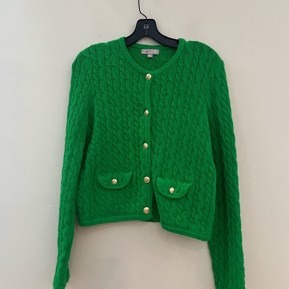 J. Crew Vibrant Green Cardigan - Picture 7 of 15